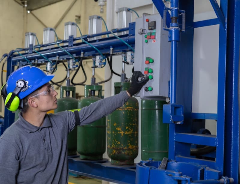 Pruebas hidrostáticas para <br>cilindros de GLP